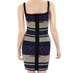 Nevada Love Paris Stretch Kleid mit Glitzer und Muster.