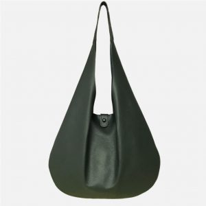 Gruene Hobo Bag Ledertasche für Damen groß. Handgefertigte Handtasche. Schultertasche dunkelgrün. Oversize Ledershopper. Perfekte Tasche für jeden Tag.