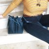 Beuteltasche blau Umhängetasche aus Leder Bucket Bag Crissbody und Schultertasche dunkelblau vintage. Mittelgroße Ledertasche handgefertigt.
